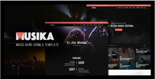 Musika Music Festival And Band Joomla Template Go Wp Themes